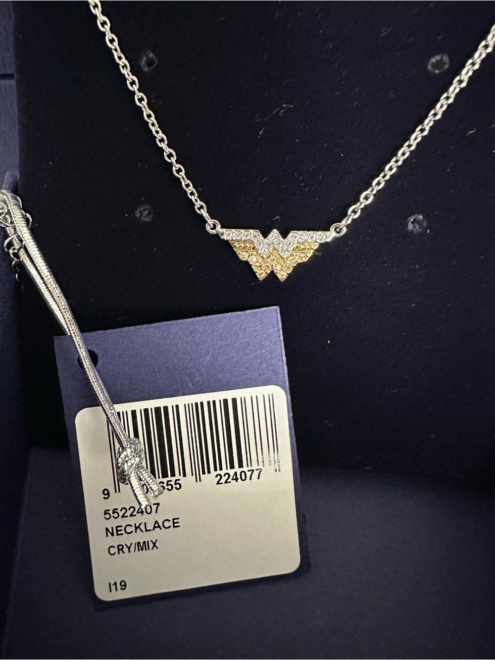 Swarovski Wonder Emblem Two-Tone Necklace - NEW - style 552407 - Picture 2 of 5